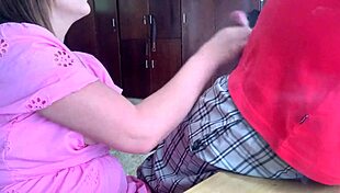 mommy's gentle handjob before bedtime feels so relaxing