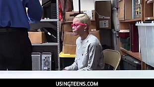 Arie Faye's Ebony Pussy Dips onto the LP Officer's Cock with Intense Pleasure