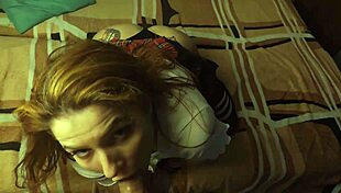 Deep Blowjob And Play Sperm On Beach Facial