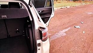 i took my stepson vagninho in the car for a surprise outdoor ass cum luna oliveira e vagninho