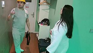 Latina Milf Gets Chubby Hotel Worker to Oil Up