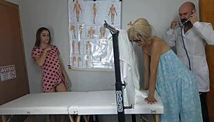 Two Naughty Girls Visit Gynecologist For Pussy Play