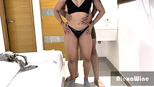 Latina Teen Seduces Coworker With Perfect Body!