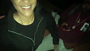 Park slut sucks two dicks doggystyle