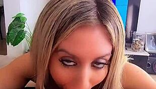 A compilation of blow jobs with deep throat and a lot of saliva from Golden Temptation