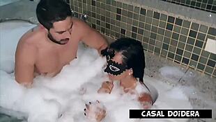 Young girl in hotel spa enjoys massage with friend