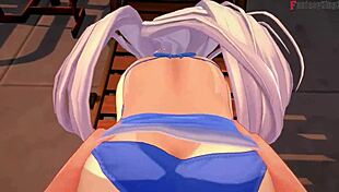 Belfast bikini pov sex on public pool free pov azur lane full fantasyking3