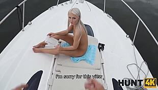 Blonde Slut Hunts for Cash Sex on Boat