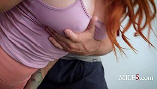 Milf Uses Equipment In Gym For Yoga And Doggystyle