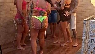Brazilian Swingers Party In Motel With Dp