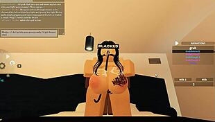 Blacked Roblox Porn with Rough Anal Action