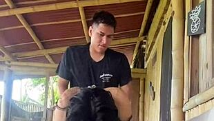 She shows off her sexy bikini and we fuck after the beach