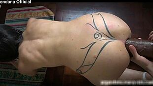 huge toy stretches slut's ass for fisting