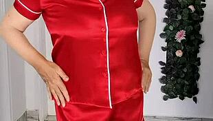 Stepmom Seduces Stepson With Striptease And Blowjob For Cumshot