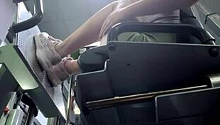 Extreme squirting in the gym, wow!