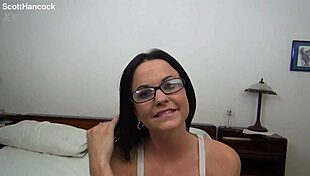 Brooklyn Daniels, cute coed, gives pov blowjob with huge cum facial in dorm room. It’s massive!