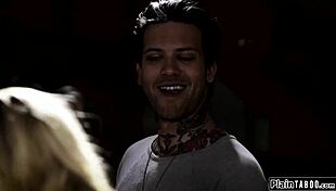 Two Cocks Fill Her Pussy In Group Play.