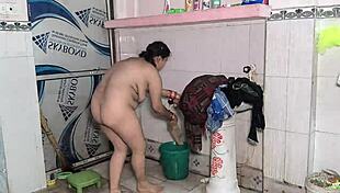 women labour milf fucked by contractor on bed for extra cash