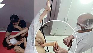 husband watches wife fucked by gynecologist