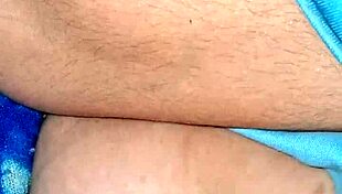 Close up of the beautiful big natural tits of a desi housewife