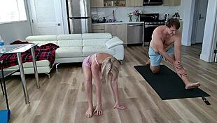 Getting More Flexible with Every Steamy Blonde Workout Move.