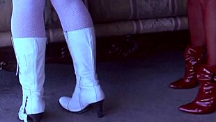 Watch the blonde milf and brunette friend lick and fuck each other?