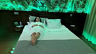 Latina Milf Gets Chubby Hotel Worker to Oil Up