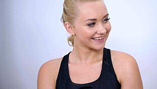 Hayli Sanders enjoys a nubile 3way with Lovita Fate and Marilyn Sugar in the fitness room.