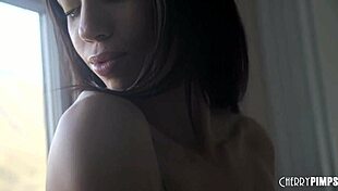 big tits lesbian jewelz blu scissors with all natural alexis tae and eats her trimmed pussy, reaching orgasm