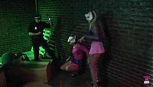 Big Cocks Drill Tight Pussies in Cosplay Foursome