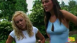 the lesbian pinches big nipples until orgasm