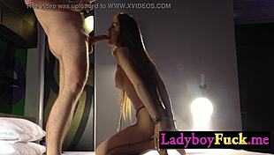 big tits ladyboy pink got her ass fucked hard by a perverted white client