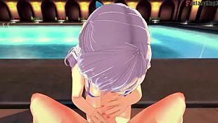 Belfast bikini pov sex on public pool free pov azur lane full fantasyking3