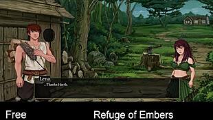 Interactive erotic art game with multiple endings
