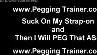 i'm going to tease you with this strapon, fucking until you squeal in bdsm pov.