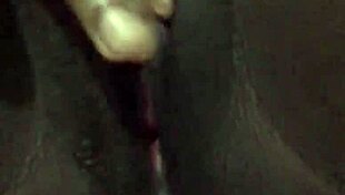 black woman enjoys wet pussy solo masturbation at home