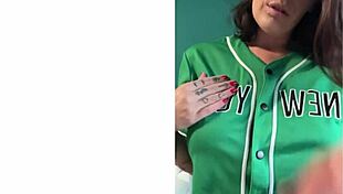 As a mature milf mistress with big tits, i flog the slut pov to teach him his place, but i mean floggin' good!