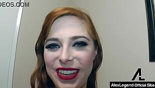 Penny Pax's big tits get fucked hard in POV scene with redhead.