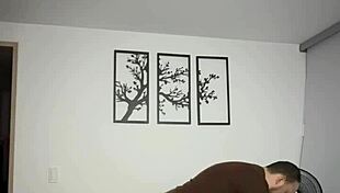 Colombian Latina Couple's Passionate Night Creampie