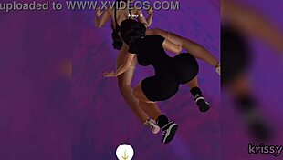 Latina Shemale Takes Ebony Virgin