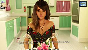 Busty 3D game with commented gameplay and porn features