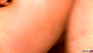 Blonde beauty rides monster cock to orgasm in bathroom striptease 😏