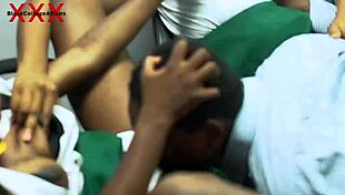 Ebony students bend over to show head teacher hardcore fucking