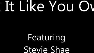 fuck it like you own it, blonde with big tits and shaved pussy in thong.