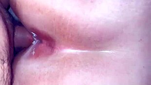 Doggy style fuck on her period