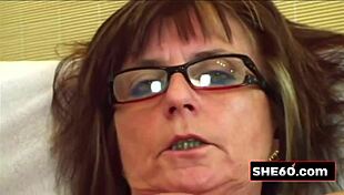 mature lady in sexy lingerie bangs young 18+ guy hard