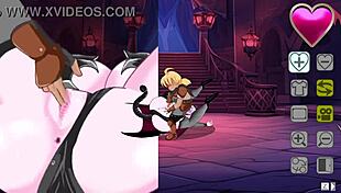 Fucking succubus in doggystyle bent over during intense battle against final boss in game