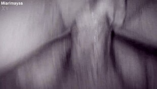 that dominican bbw bent over getting all the cum from her man