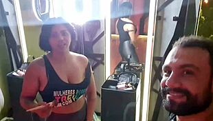 BLONDE WIFE FUCKS BACKSTAGE!