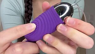 Hungarian girl shows off her pink toy in hungarian babe